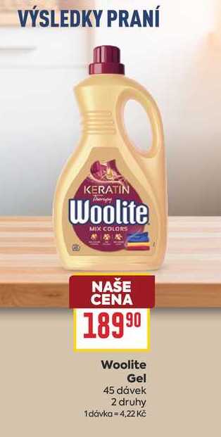 Woolite Gel 45 dávek 2 druhy