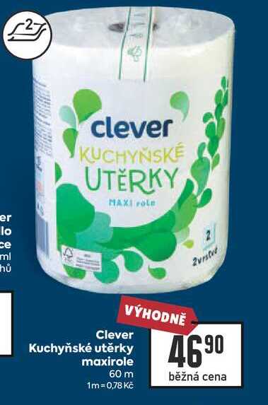 Clever Kuchyňské utěrky maxirole 60 m 