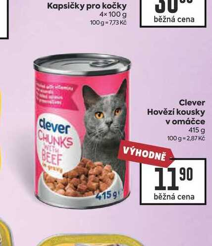 Clever Hovězí kousky v omáčce 415 g