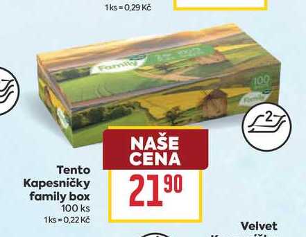 Tento Kapesníčky family box 100 ks