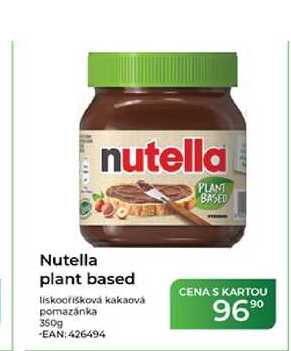 Nutella plant based lískooříšková kakaová pomazánka 350g