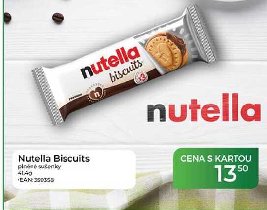 Nutella Biscuits plněné sušenky 41,4g