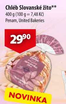 Chléb Slovanské žito, 400 g 