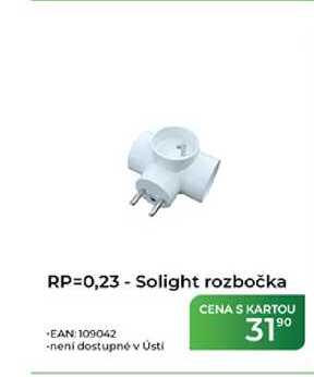 RP=0,23 - Solight rozbočka