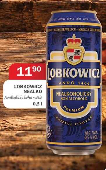 LOBKOWICZ NEALKO Nealkoholického světlé 0,51