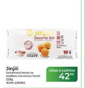 Jinjili Sezamová koule se sladkou červenou fazolí 228g