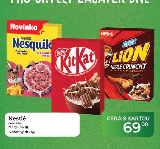 Nestlé cereálie 300g-360g