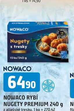 NOWACO RYBÍ NUGETY PREMIUM 240 g