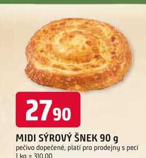 MIDI SÝROVÝ ŠNEK 90 g 