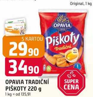 OPAVIA TRADIČNÍ PIŠKOTY 220 g
