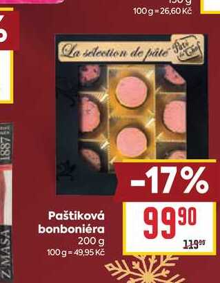 Paštiková bonboniéra 200 g 