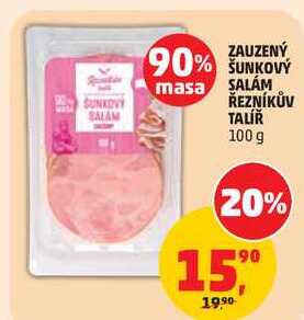 ZAUZENÝ SUNKOVÝ SALAM ŘEZNÍKŮV TALÍŘ, 100 g 