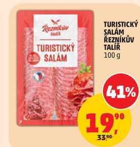 TURISTICKÝ SALAM ŘEZNÍKŮV TALÍŘ, 100 g