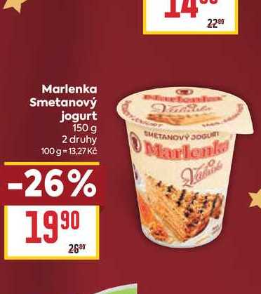 Marlenka Smetanový jogurt 150 g 