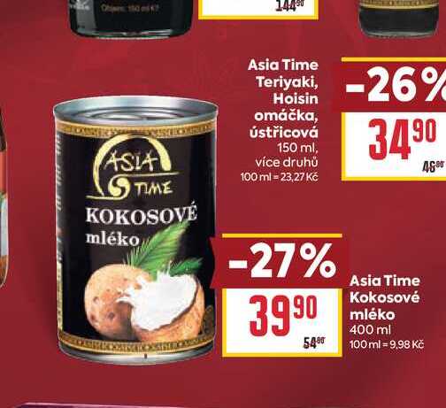 Asia Time Kokosové mléko 400 ml