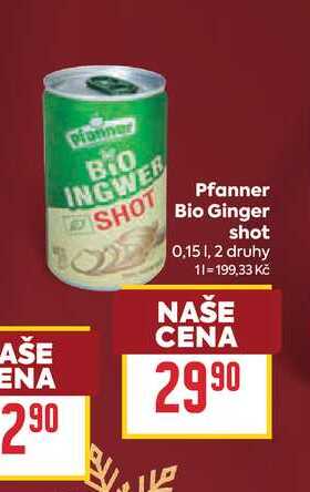 Pfanner Bio Ginger shot 0,15l