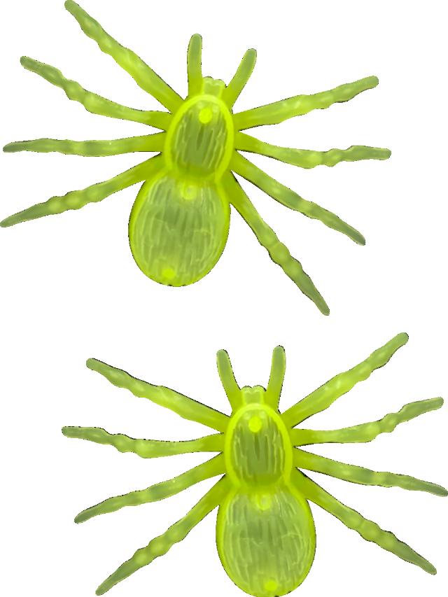 Sada 2 pavouků svítící ve tmě 10 cm