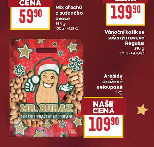 Arašídy pražené neloupané 1kg