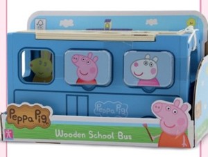 Dřevěný školní autobus