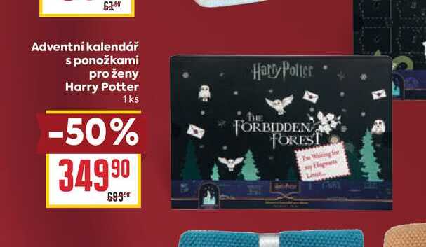 Adventní kalendář s ponožkami pro ženy Harry Potter 1ks