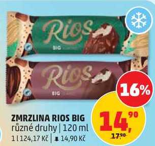 ZMRZLINA RIOS BIG různé druhy, 120 ml