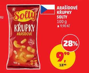 ARAŠÍDOVÉ KŘUPKY SOLTY, 100 g