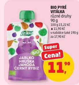BIO PYRÉ VITÁLKA různé druhy, 90 g