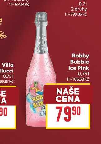 Robby Bubble Ice Pink 0,75l