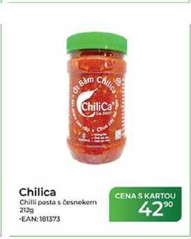 Chilica Chilli pasta s česnekem 212g
