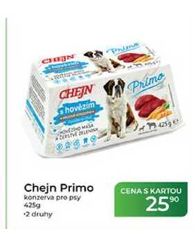 Chejn Primo konzerva pro psy 425g