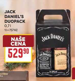 JACK DANIEL'S DUOPACK 0,71 
