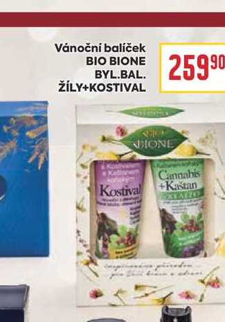Vánoční balíček BIO BIONE BYL.BAL. ŽÍLY+KOSTIVAL
