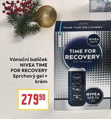 Vánoční balíček NIVEA TIME FOR RECOVERY Sprchový gel + krém