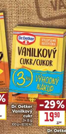 Dr. Oetker Vanilkový cukr 3x8 g 