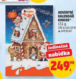 ADVENTNÍ KALENDÁŘ KINDER, 151 g