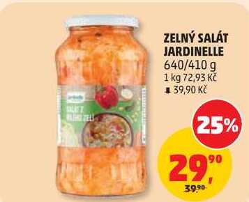 ZELNÝ SALÁT JARDINELLE, 640/410 g 