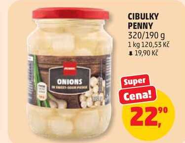 CIBULKY PENNY, 320/190 g