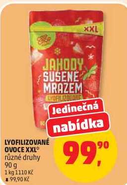 LYOFILIZOVANÉ OVOCE XXL různé druhy, 90 g