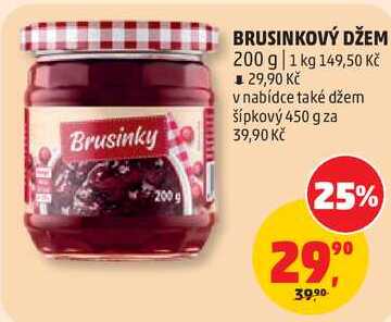 BRUSINKOVÝ DŽEM, 200 g