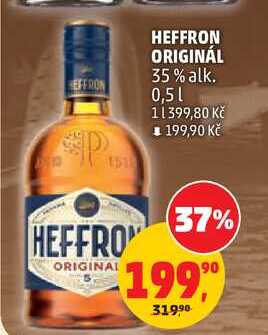 HEFFRON ORIGINÁL 35% alk., 0,5 l