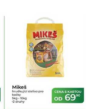 Mikeš hrudkující stelivo pro kočky 5kg-10kg