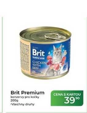 Brit Premium konzervy pro kočky 200g
