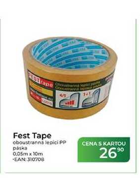 Fest Tape oboustranná lepicí PP páska 0,05m x 10m