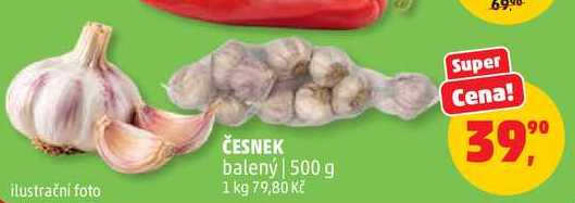 ČESNEK balený, 500 g 