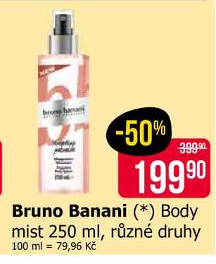 Bruno Banani Body mist 250 ml, různé druhy 