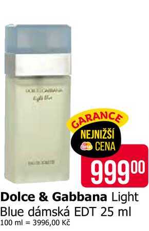 Dolce & Gabbana Light Blue dámská EDT 25 ml 