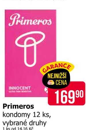 Primeros kondomy 12 ks, vybrané druhy