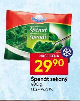 Špenát sekaný 400 g