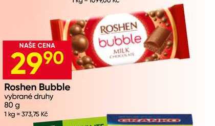 Roshen Bubble vybrané druhy 80 g 