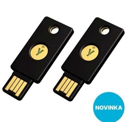 Bezpečnostní token Yubico YubiKey 5 NFC, USB-A, 2 ks